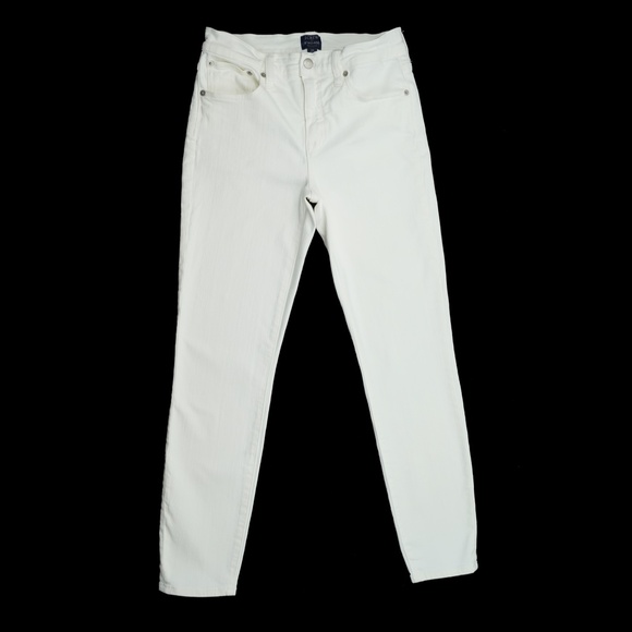 JCREW Size 29 9" Mid-Rise Skinny Jean in Signature Stretch White BO929 - Picture 4 of 6